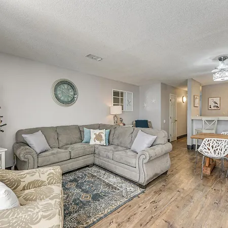 Myrtle Beach Townhome Steps To Ocean Waves!